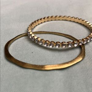 Elegant Gold and Silver Bangle Set